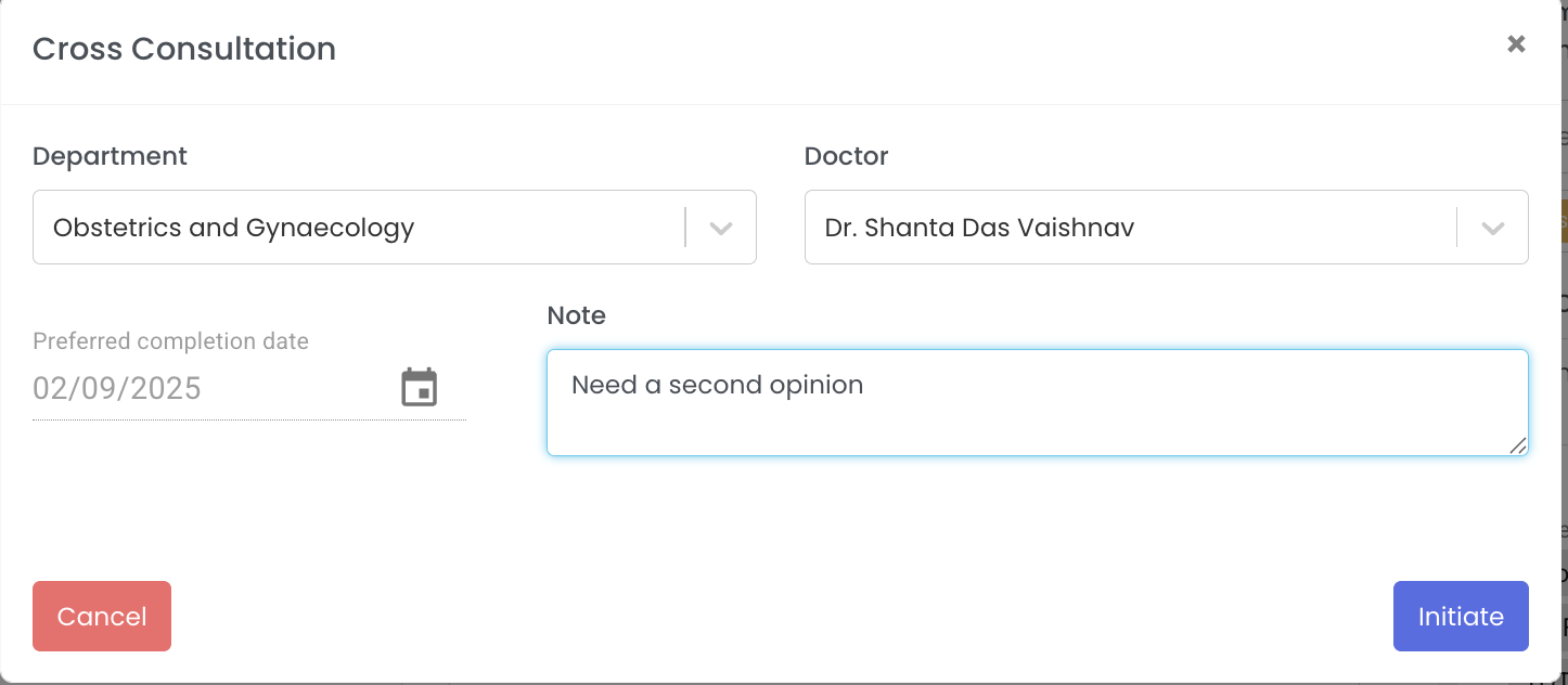 Cross Consultation from OP